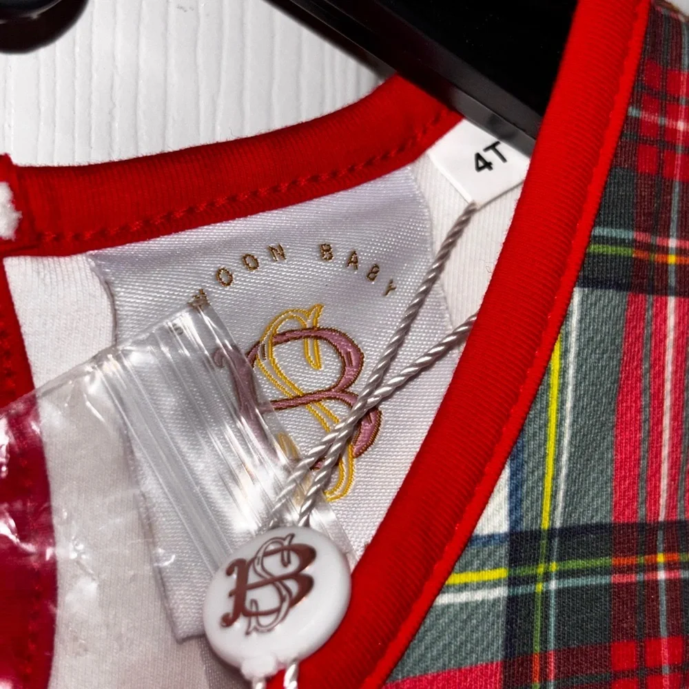 Swoon Baby Perfectly Plaid Embroidery Pocket Dress SZ 4T​ - Picture 6 of 7